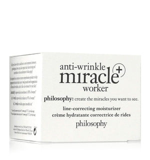 Philosophy Anti-Wrinkle Miracle Worker Line-Correcting Face Moisturizer - with Vitamin C & Hyaluronic Acid - Instantly Improves Skin Smoothness and Radiance