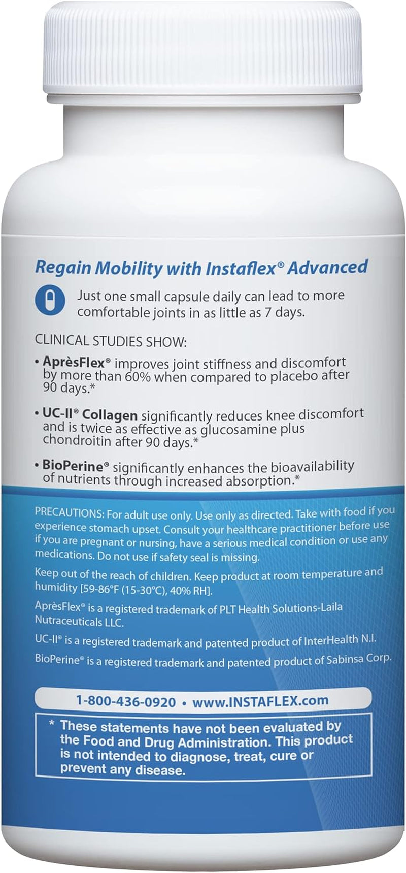 Instaflex Advanced Joint Support Nutritional Supplement Capsule with Doctor Formulated Joint Relief Supplement, Featuring UC-II Collagen & 5 Other Joint Discomfort Fighting Ingredients, 60 Ct
