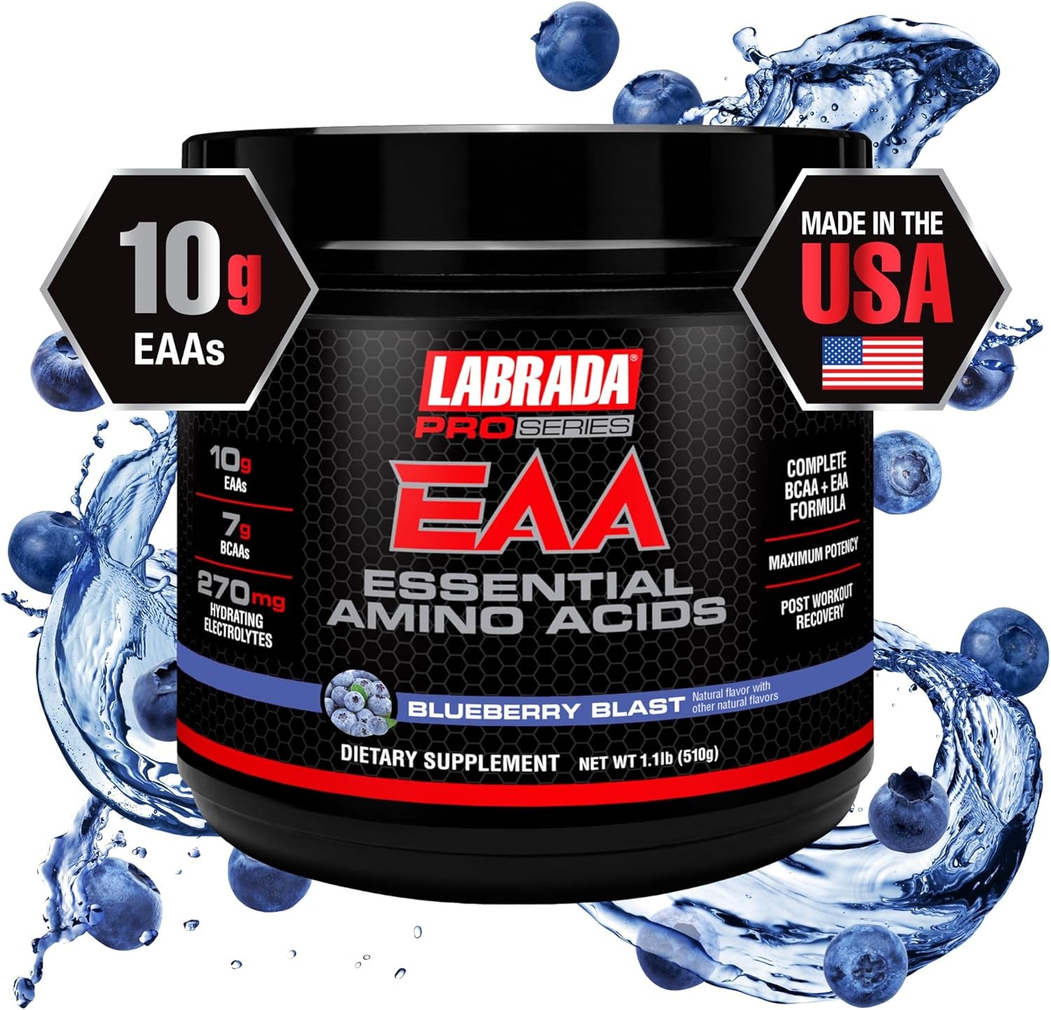 Labrada Pro Series EAA Maximum Potency Essential Amino Acid Hydrating Formula with Bcaas & Elecrolytes Recovery and Performance (Sour Gummy Bear)