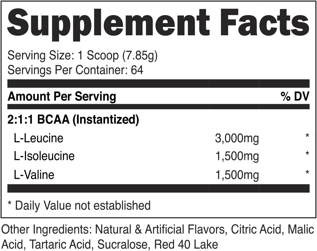 Nutricost BCAA Powder 2:1:1 (Watermelon) - 60 Servings