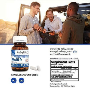 Kyolic Kyo-Dophilus Multi-9 Probiotic, for Strong Gut Health Balance and Support, 180 Count