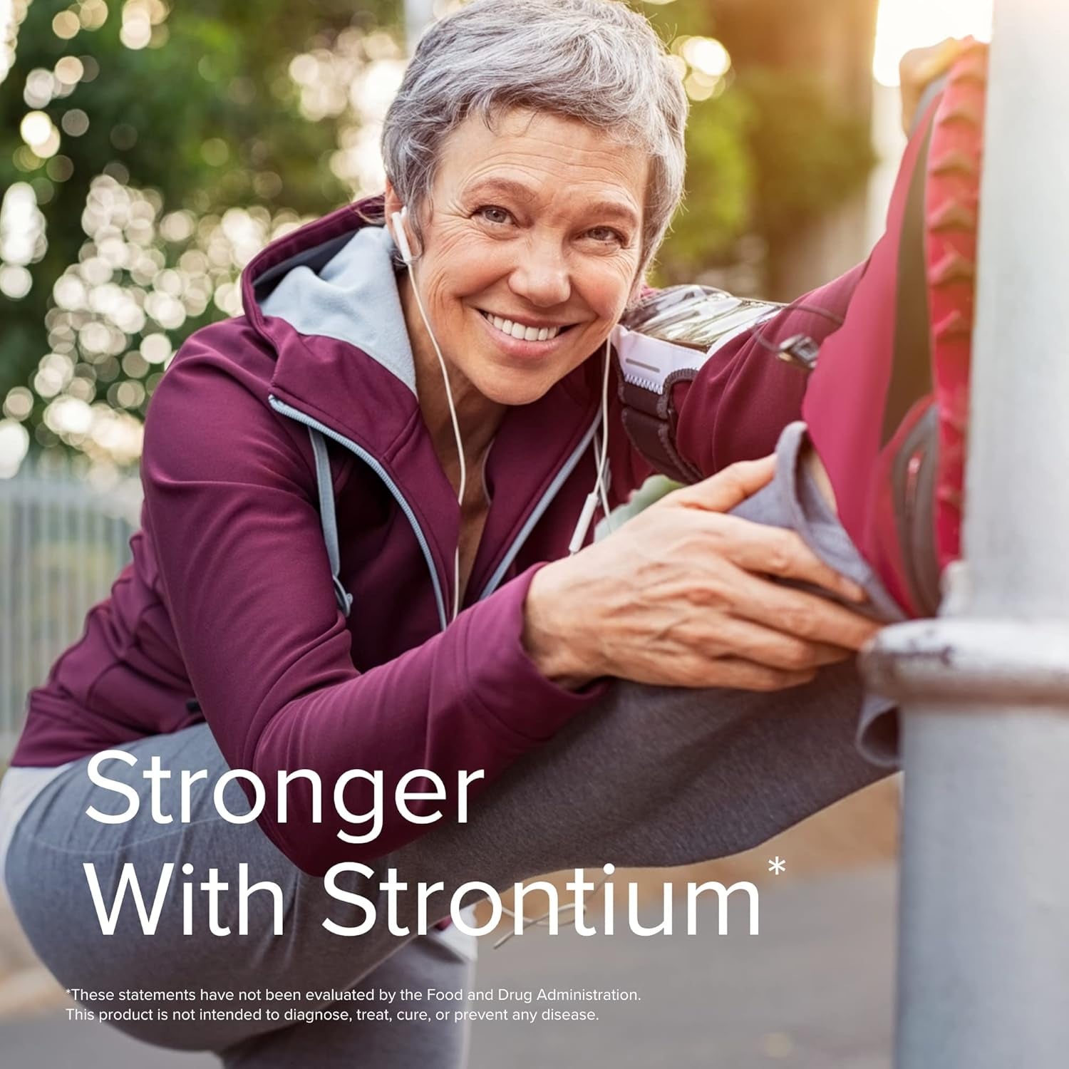 Terry Naturally Strontium - 60 Capsules - Supports Bone Strength & Density - Non-Gmo, Gluten Free, Kosher - 30 Servings