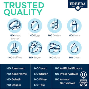 Freeda Senior Multivitamin - Kosher Vitamins for Men & Women 60 and over - One Daily Coated Tablet - Women’S & Men’S Vitamins Multivitamin 60 plus - Vitamins for Women over 60 plus Elderly (100 Count)