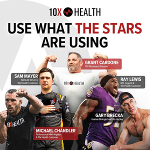 10X Health Probiotics - Immune Support Supplement & Probiotics for Digestive Health W/Lactobacillus Acidophilus, Rhamnosus & Bifidobacterium Longum, Dietary Supplements W/Essential Enzymes (60 Caps)