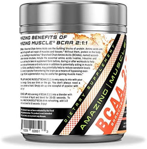 BCAA 2:1:1 Branched Chain Amino Acids Supplement | 6,000 Mg per Serving | Fruit Punch Flavor | 30 Servings