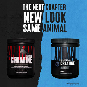 Animal Micronized Creatine Monohydrate Capsules - 300 Caps, 2500Mg per Serving for Muscle Growth, Strength, and Endurance
