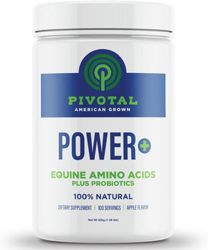 Power+ Horse Supplement (620G/1.36Lbs - 100 Servings) - 9 Equine Amino Acids plus Probiotics for Horses - No Added Sugar, No Soy, No Fillers - Horse Joint Support Supplement