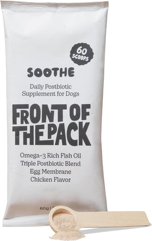Soothe Immune Support Dog Supplement | Probiotics and Postbiotics for Allergies and Dog Gut Health | Fights Paw Licking, Itchy Skin and Ear Infection | Promotes Healthy Skin and Coat | 60 Scoops