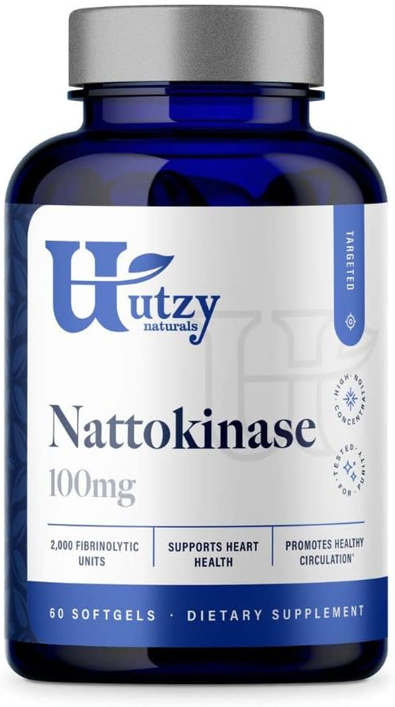 Nattokinase - 100Mg | High Absorption Liquid Softgel | 60 Servings | 2,000 Fibrinolytic Units 