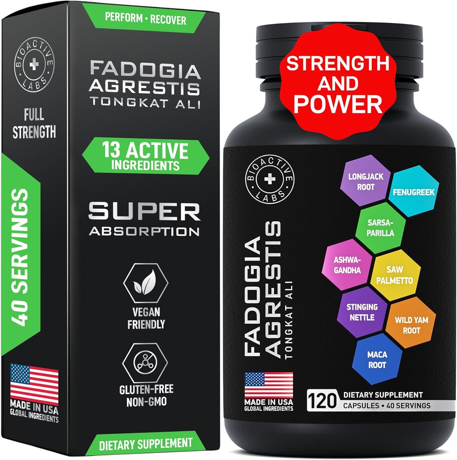 Male Fertility Supplements and Fadogia Agrestis Tongkat Ali Complex - Fertility and Energy Support Bundle