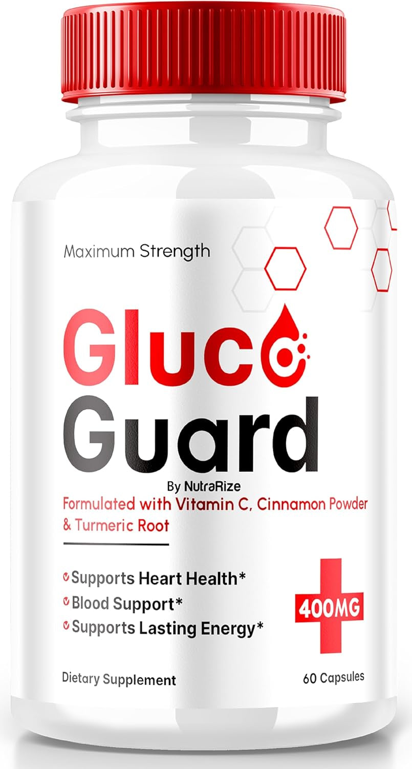 Gluco Guard Capsules, Glucoguard Natural Blood Support Formula, Unique Health Supplement, Maximum Strength Pills to Maintain Stable Levels, Gluco Guardian Pro, Official Reviews (60 Capsules)