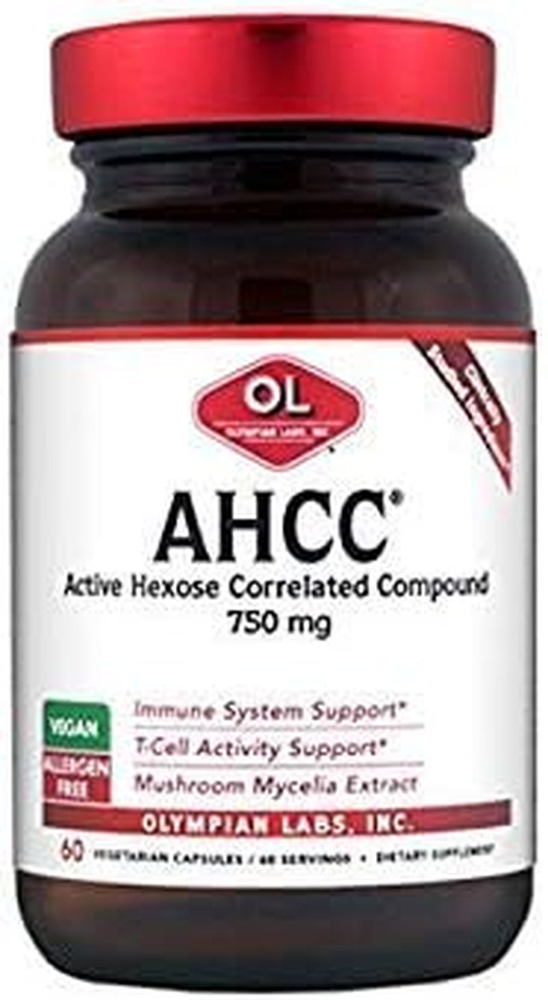 Olympian Labs - Ahcc-750Mg, 750 Mg, 60 Capsules