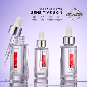 L'Oreal Paris Revitalift 1.5% Pure Hyaluronic Acid Face Serum, Hydrate & Reduce Wrinkles, Fragrance Free 1 Oz