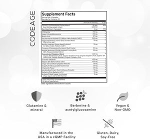 Leaky Gut, L-Glutamine for Gut Health Support, N-Acetylglucosamine Supplement, Probiotic, Butyric Acid, Polyphenols, Quercetin, DGL, Berberine, Bioperine, Cinnamon, Vegan, Non-Gmo, 60 Capsules