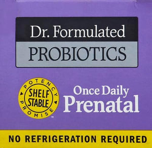 '- Dr. Formulated Probiotics Once Daily Prenatal - Acidophilus and Bifidobacteria Probiotic Support for Mom and Baby - Gluten, Dairy, and Soy-Free - 30 Vegetarian Capsules 