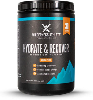 Wilderness Athlete - Hydrate & Recover | Liquid Hydration Powder Electrolyte Drink Mix - Recover Faster with Bcaas - Hydrate Powder with 1000Mg of Vitamin C - 30 Serving Tub (Strawberry Pomegranate)