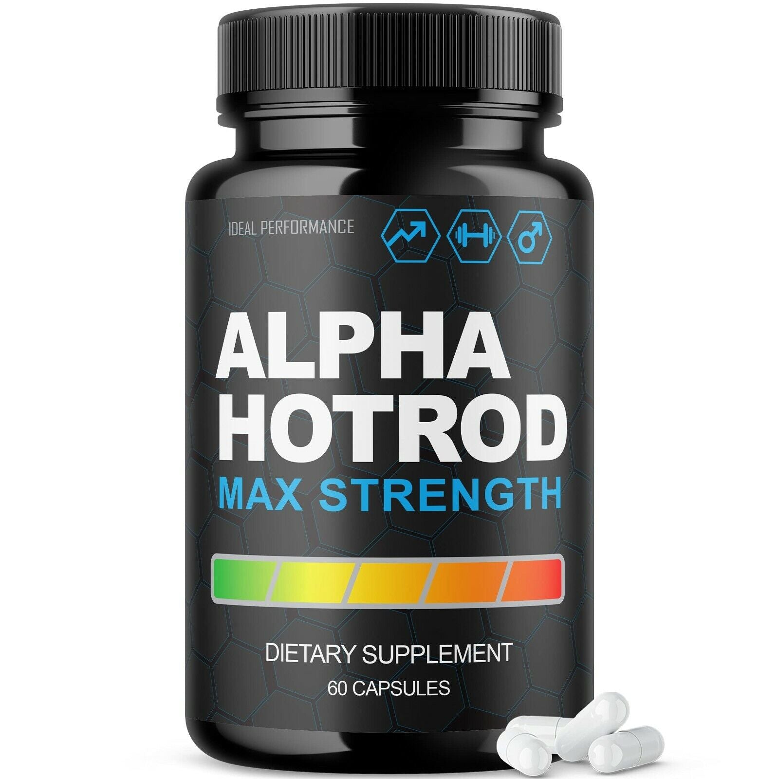 Alpha Hotrod Supplement Hot Rod Pills Max Strength (60 Capsules) 