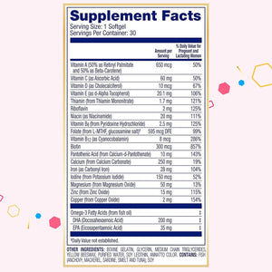 Enfamil Enfamom Prenatal Vitamin & Mineral, Supplement for Women with Calcium, Vitamin D, Vitamin C, Omega 3 DHA, 30 Softgels (1 Month Supply)