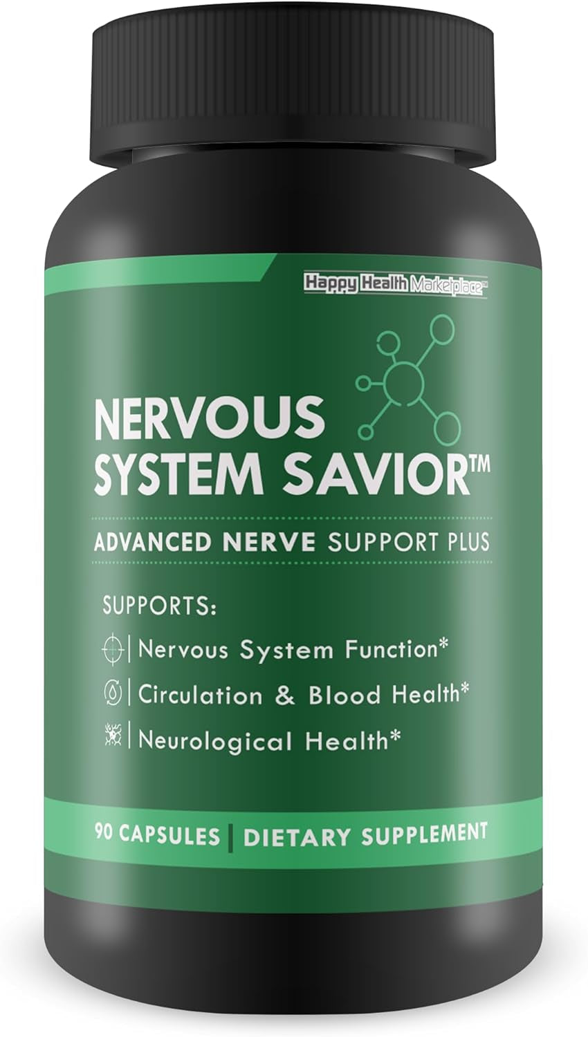 Nervous System Savior - Advanced Nerve Support - Our Best Nerve Support Supplement - Natural Nerve Savior Supplement to Help save Your Nerve Health - Nerve Support Supplements Your Nerves Savior