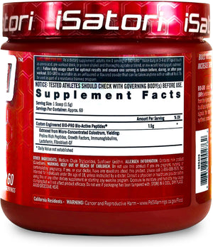 Isatori Bio-Gro Vanilla Ice Cream (60 Servings) & Bio-Active Whey Protein Powder Unflavored (30 Servings)