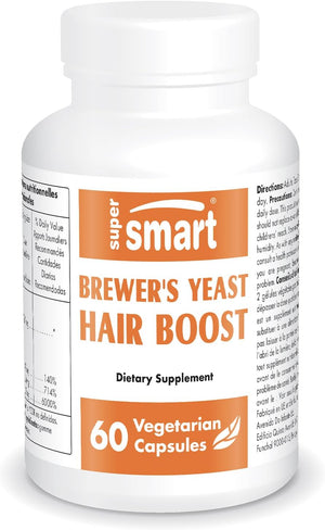 '- Brewer'S Yeast Hair Boost (Advanced Formula) - with Saccharomyces Cerevisiae, Zinc, Biotin - Hair Supplement | Non-Gmo - 60 Vegetarian Capsules