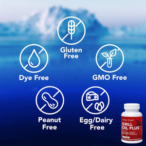 Krill Oil plus Supplement - 90 Krill Omega-3 Softgels Researched & Approved by Dr. Bill Rawls - Astaxanthin Supplement for Heart, Liver & Brain Health