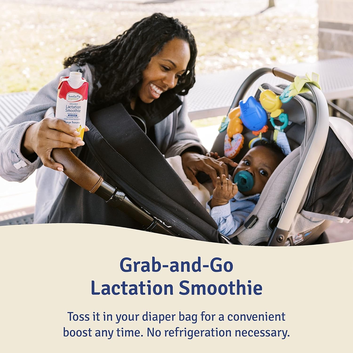 Lactation Smoothie, Mango Banana, Supports Breastmilk Production for Nursing and Pumping - No Artificial Sweeteners, Flavors or Dyes – 4 Pack