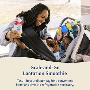 Lactation Smoothie, Mango Banana, Supports Breastmilk Production for Nursing and Pumping - No Artificial Sweeteners, Flavors or Dyes – 4 Pack