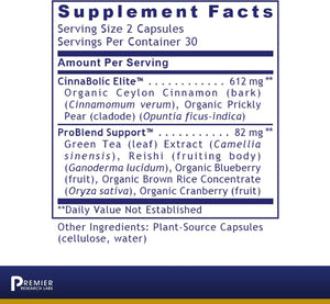 Premier Research Labs Pancreven: Herbal Complex for Pancreas Support, Digestive Health & Blood Balance - All Natural Supplement with Blueberry, Cranberry & Cinnamon - 60 Plant Capsules