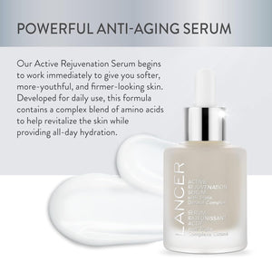 Lancer Skincare Active Rejuvenation Serum with Triple Dermal Complex, Daily Anti-Aging Face Serum, 1 Fluid Ounce 