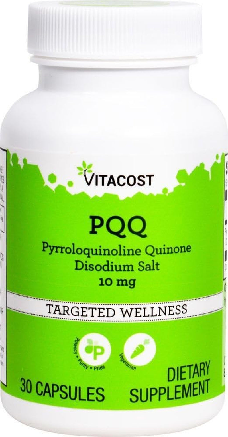 Vitacost PQQ Pyrroloquinoline Quinone - 10 Mg - 30 Vegetarian Capsules