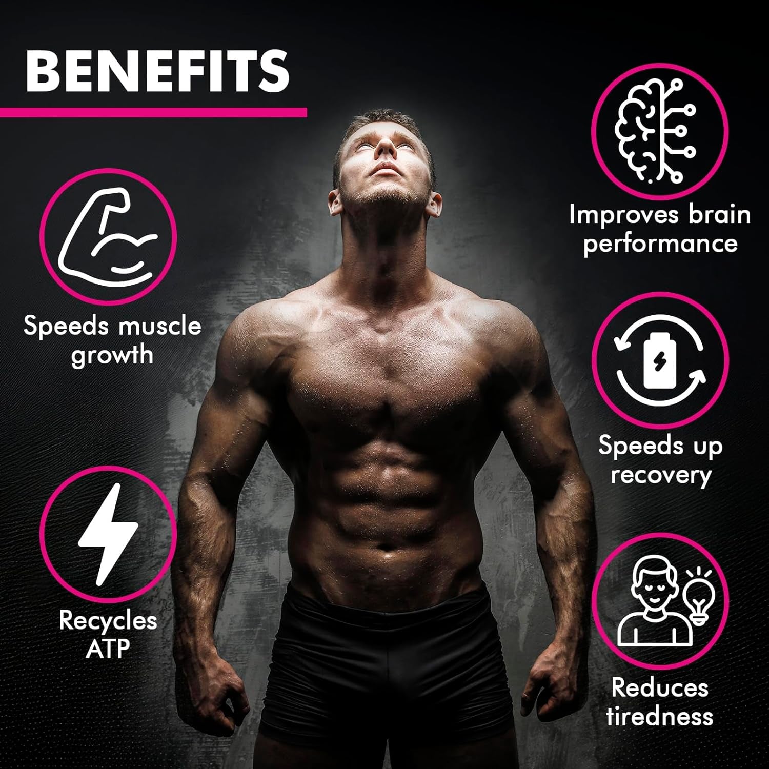 KP Creatine Monohydrate Gummies Mixed Berry for Men & Women, 100% Creatine Mixed Berry Gummies, 5G per Serving + Vegan, Sugar Free, Mixed Berry + Strength, Energy, Muscle & Booty Gain - 120 Count