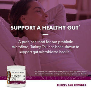 Host Defense Turkey Tail Mushroom Powder - Digestive Health & Immune Response Support Supplement - Mushroom Supplement for Gastrointestinal & Gut Microbiome Support - 7 Oz (133 Servings)*