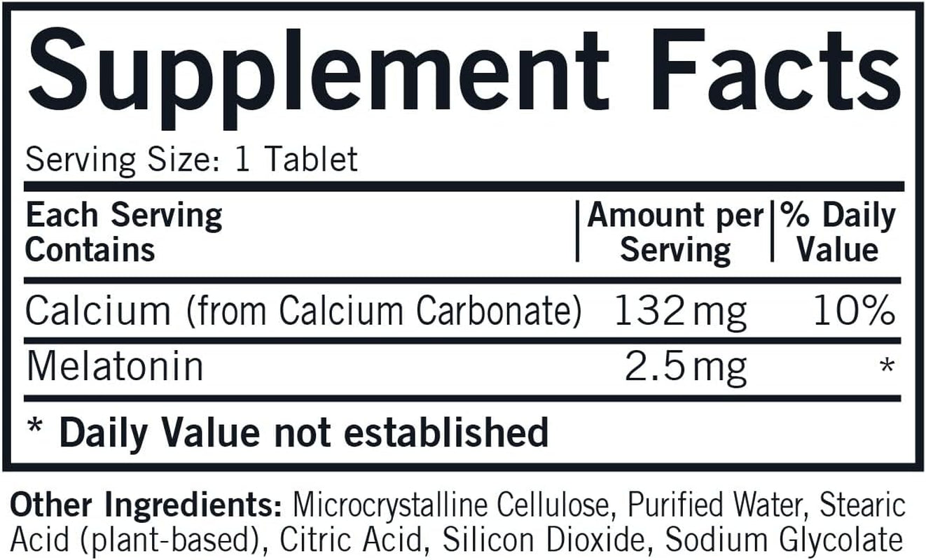 Kirkman – Slo-Release Melatonin -2.5 Mg - 150 Tablets
