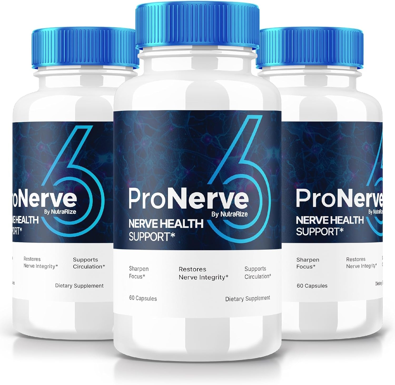 (3 Pack) Pronerve6 for Neuropathy, Pronerve 6 Advanced Nerve Support Supplement, Pro Nerve 6 Capsules for Nerve Health and Vitality, Pronerve6 Pastillas Reviews (180 Capsules) 