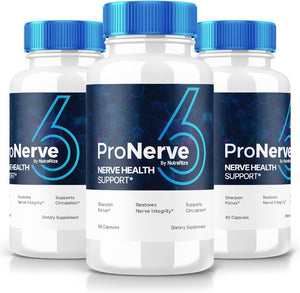 (3 Pack) Pronerve6 for Neuropathy, Pronerve 6 Advanced Nerve Support Supplement, Pro Nerve 6 Capsules for Nerve Health and Vitality, Pronerve6 Pastillas Reviews (180 Capsules) 
