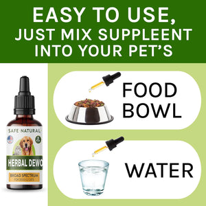 Liquid Herbal Cleanse for Cats and Dogs - Homeopathic Control for Pets of All Breeds and Sizes - Puppy and Kitten - Usa-Sourced Ingredients - Preventative or Reactive - 2Oz