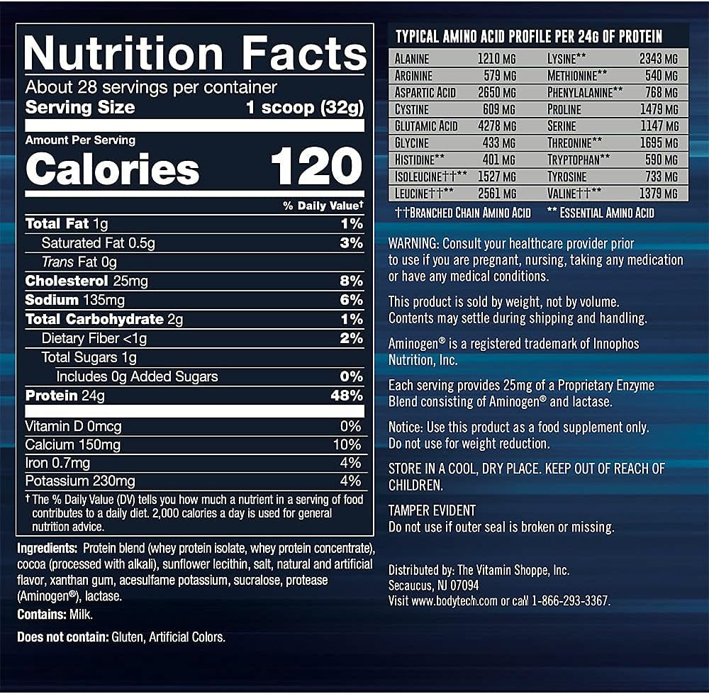 BODYTECH Whey Tech Pro 24 Protein Powder - Protein Enzyme Blend with Bcaa'S to Fuel Muscle Growth & Recovery, Ideal for Post-Workout Muscle Building - Strawberry Shortcake (2 Pound)