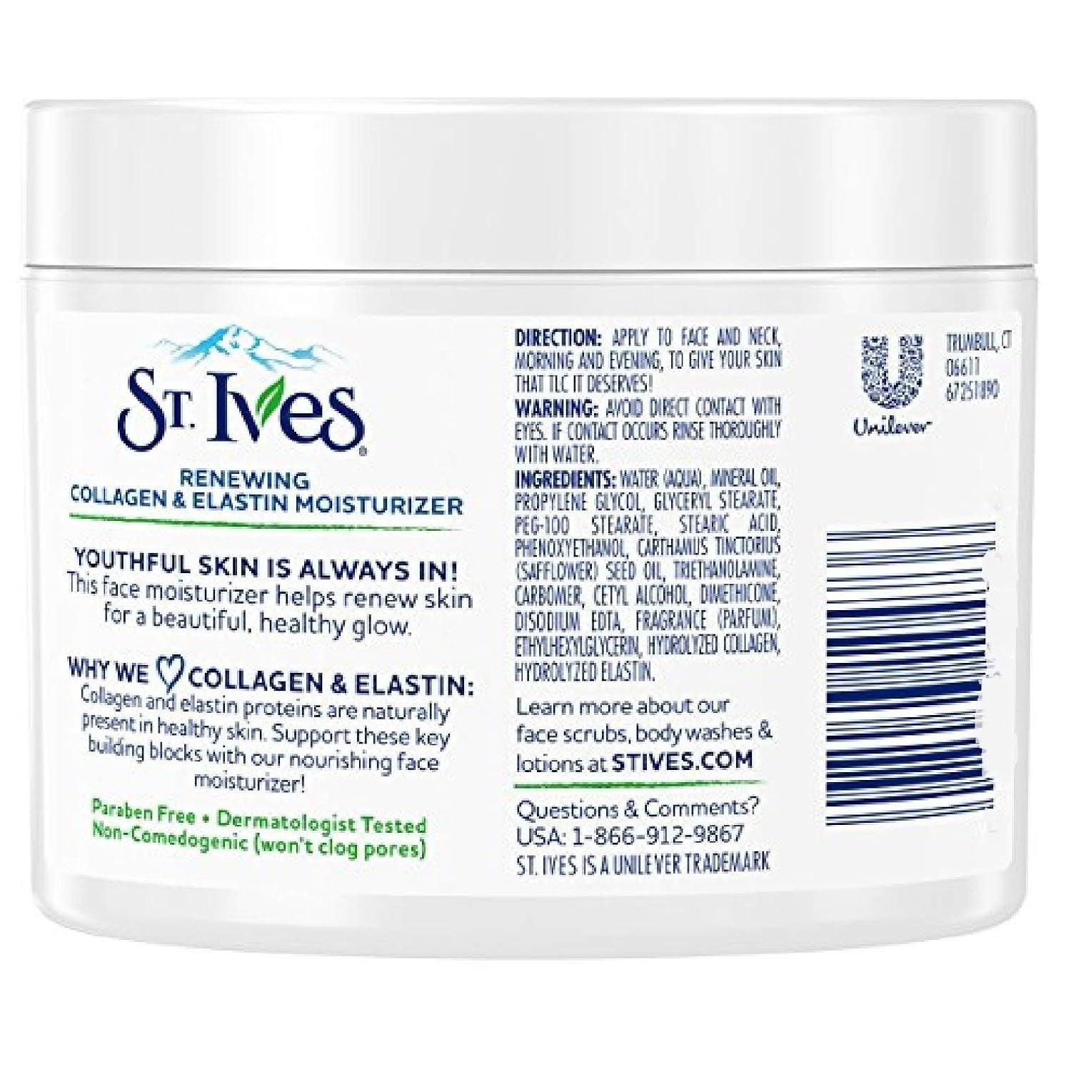 St Ives Renewing Collagen and Elastin Face Moisturizer, 10 Ounce (Pack of 3)
