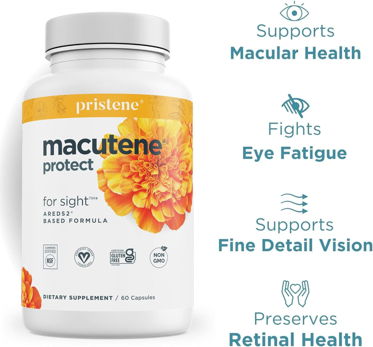Natural Eye Health Vitamins with Bilberry Zeaxanthin Lutein - Macular ...