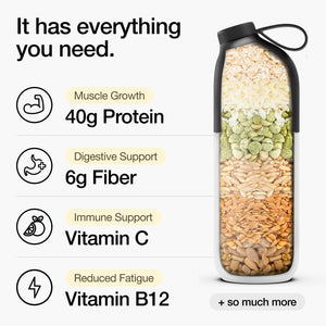 Huel Black Edition | Vanilla 40G Vegan Protein Powder | Nutritionally Complete Meal | 27 Vitamins and Minerals, Gluten Free | 17 Servings | Scoop Not Included to Reduce Plastic