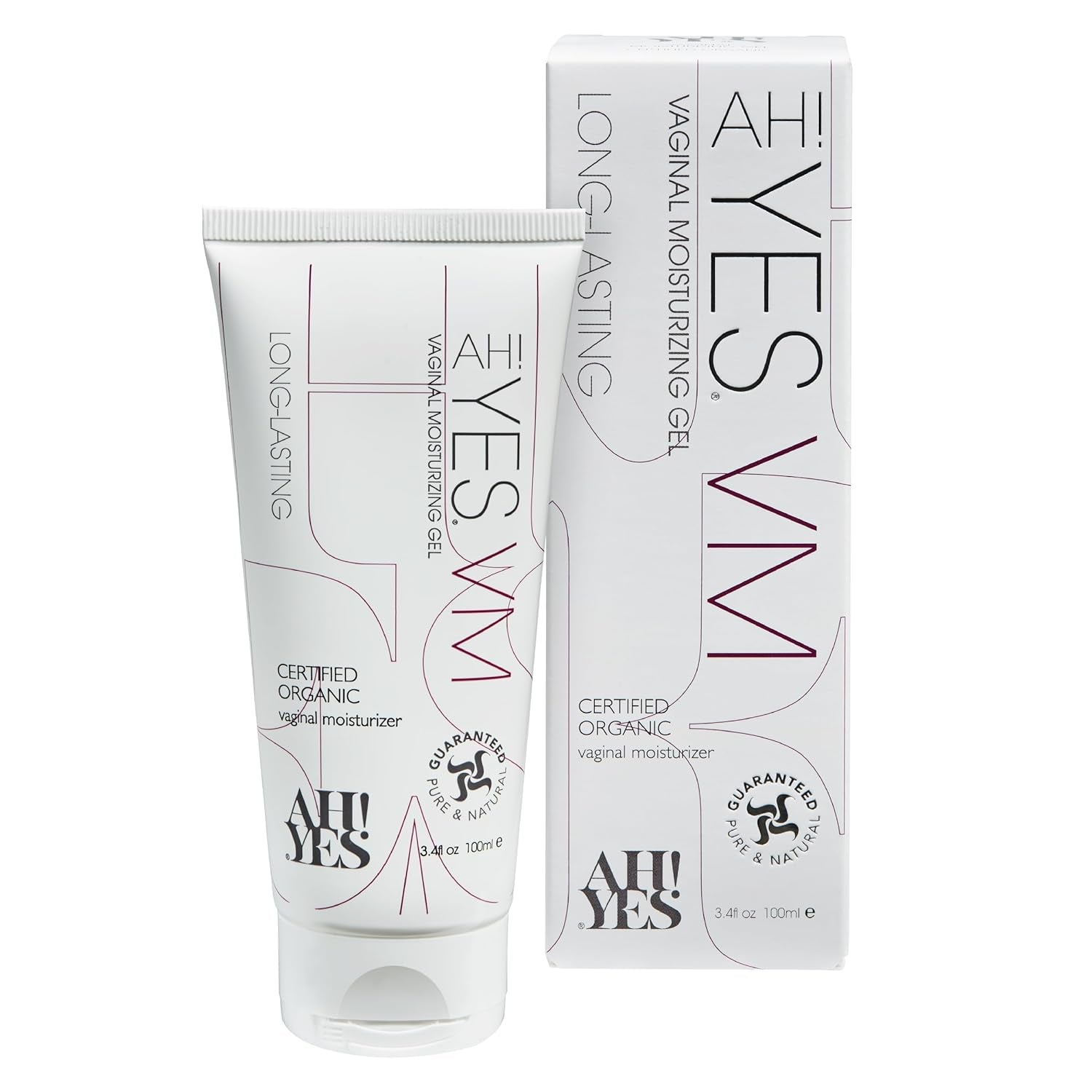 AH! YES® VM Water Based Vaginal Moisturizer | Long Lasting & Fast Acting for Vaginal Dryness & Irritation | Ph Matched | Estrogen Free | Certified Organic & Natural (30 X 0.17 Fl Oz Applicators) 