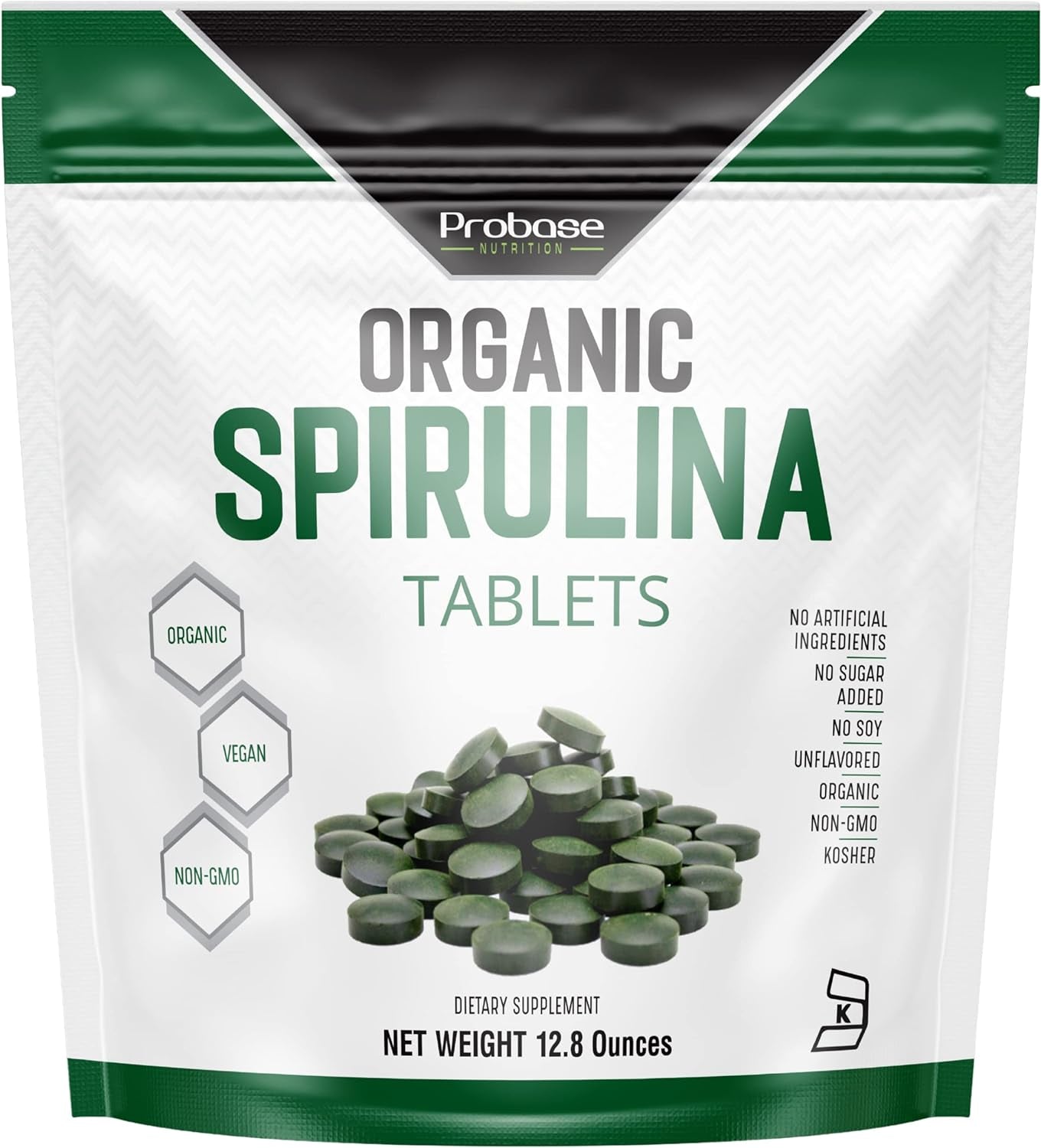 Organic Spirulina Supplement, 3000MG per Serving, Approx. 720 Tablets (4 Month Supply), Rich in Prebiotics & Proteins, Vegan, Superfood, Premium Spirulina Pills Organic