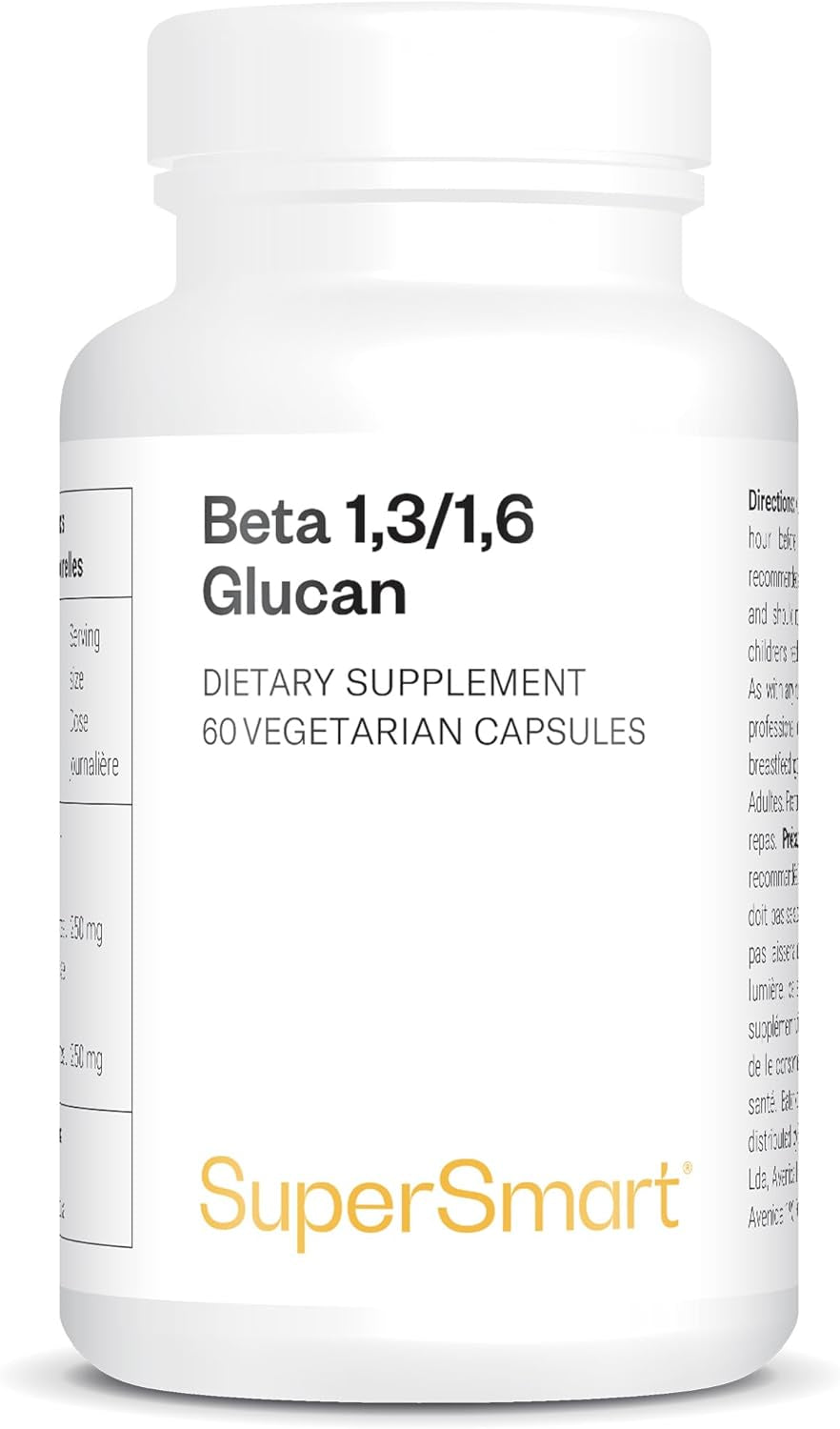 '- Beta 1.3/1.6 Glucan 250 Mg - Immune System Booster - Powerful Immunostimulant - Clinically Proven Properties | Non-Gmo & Gluten Free - 60 Vegetarian Capsules