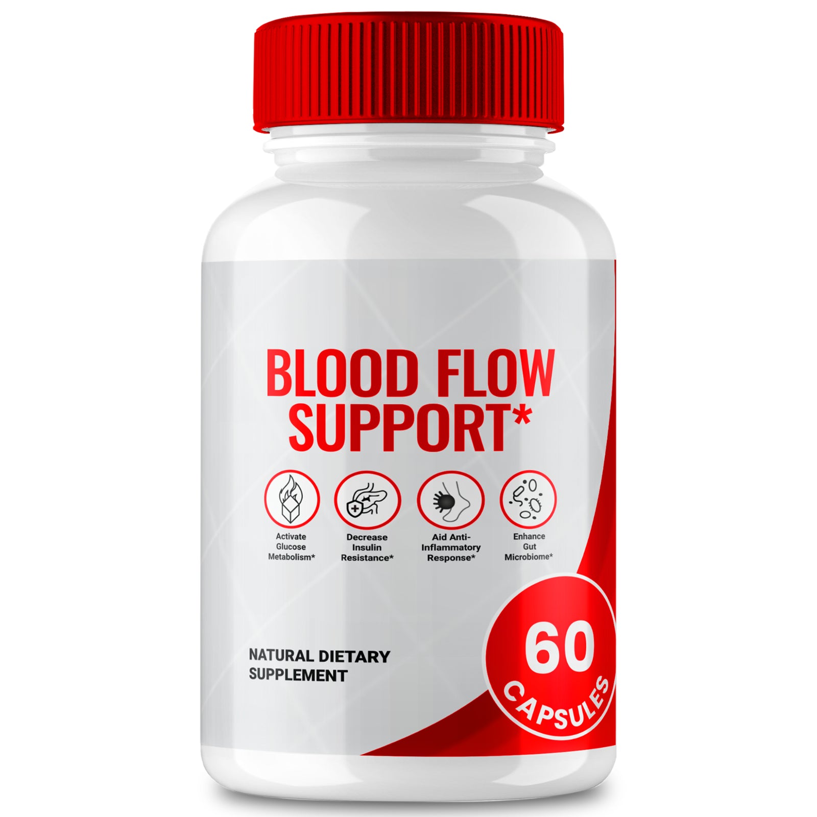 Blood Flow Support Capsules, Blood Supplement Pills (60 Capsules)