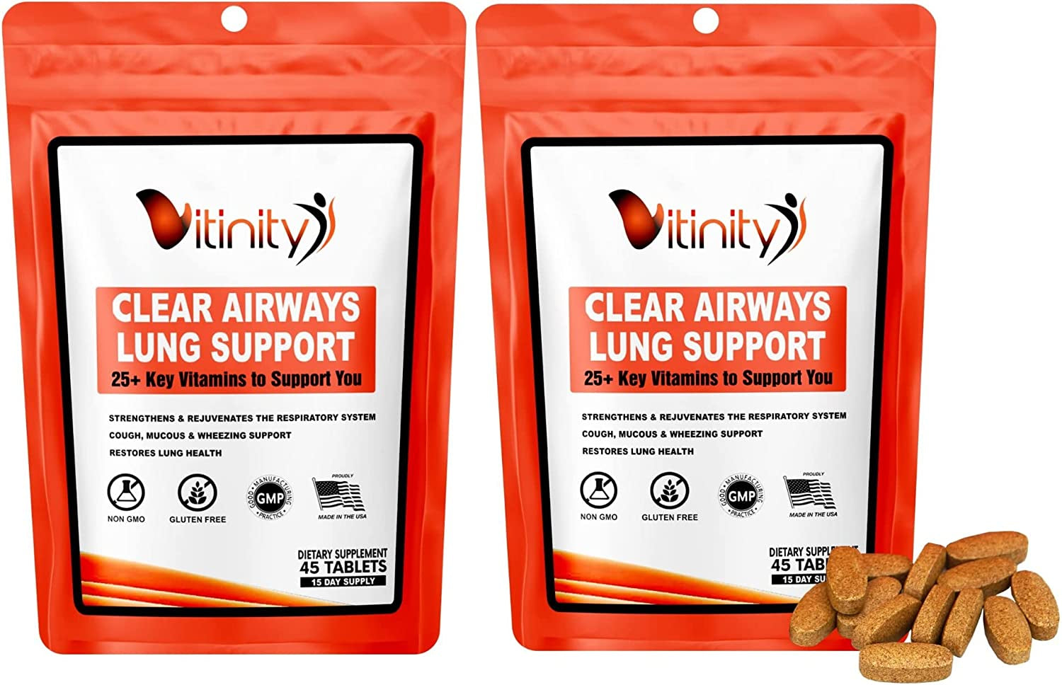 Lung Cleanse & Respiratory Support Supplement-Natural Lung Health Complex-Lung Detox for Those with Breathing, Asthma, Seasonal Allergy (30 Day) 