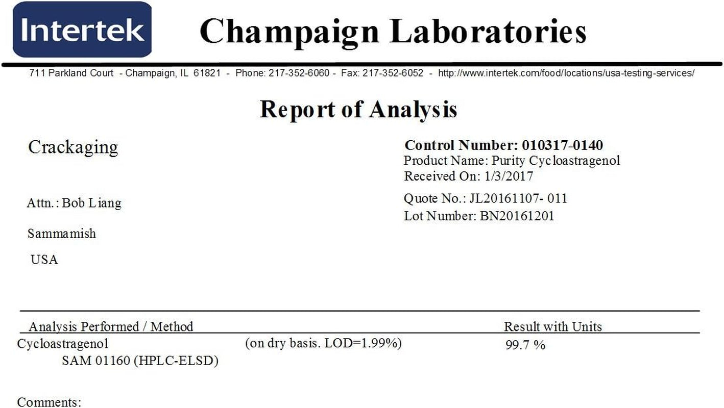 Super-Absorption Cycloastragenol 98% 25Mg 30Caps anti Aging DNA Cell Telomerase Strength Faction Longevity Classic Supplement
