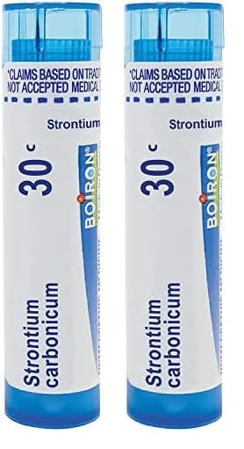 Boiron Strontium Carbonicum 30C for Head Congestion - 80 Pellets (Pack of 2)