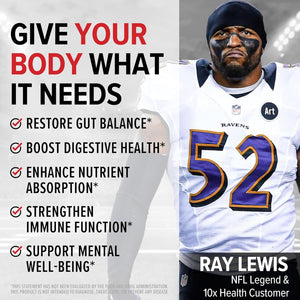 10X Health Probiotics - Immune Support Supplement & Probiotics for Digestive Health W/Lactobacillus Acidophilus, Rhamnosus & Bifidobacterium Longum, Dietary Supplements W/Essential Enzymes (60 Caps)