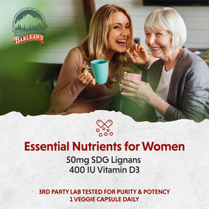 Plant Lignan Extract Capsules, Proactive Breast Health Supplement with 50 Mg SDG Lignans from Flax Seed Hulls for Healthy Estrogen Balance & PMS Mood Support Pills, 30 Count